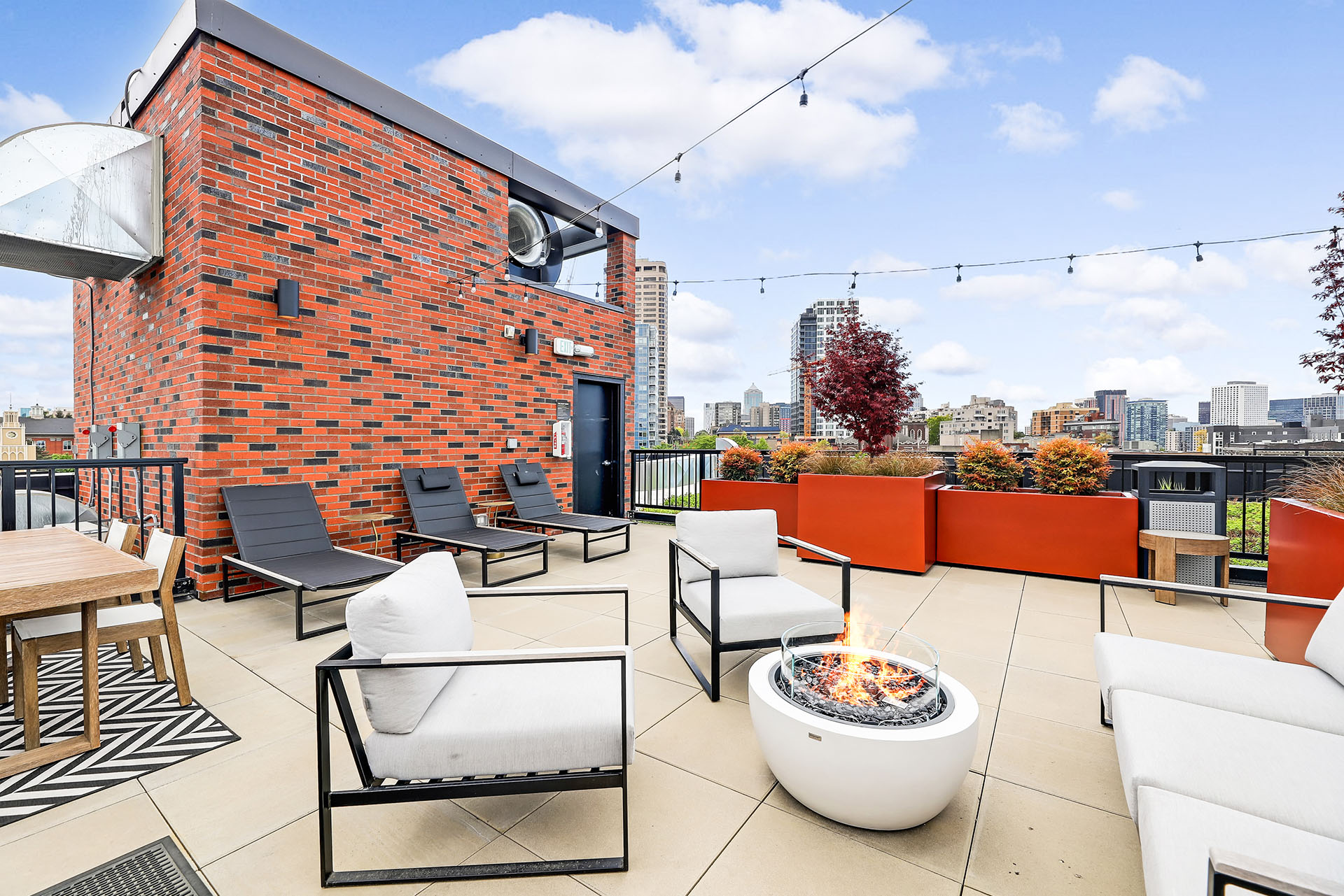 Woodworth Rooftop Firepit, Lounge, and Grill